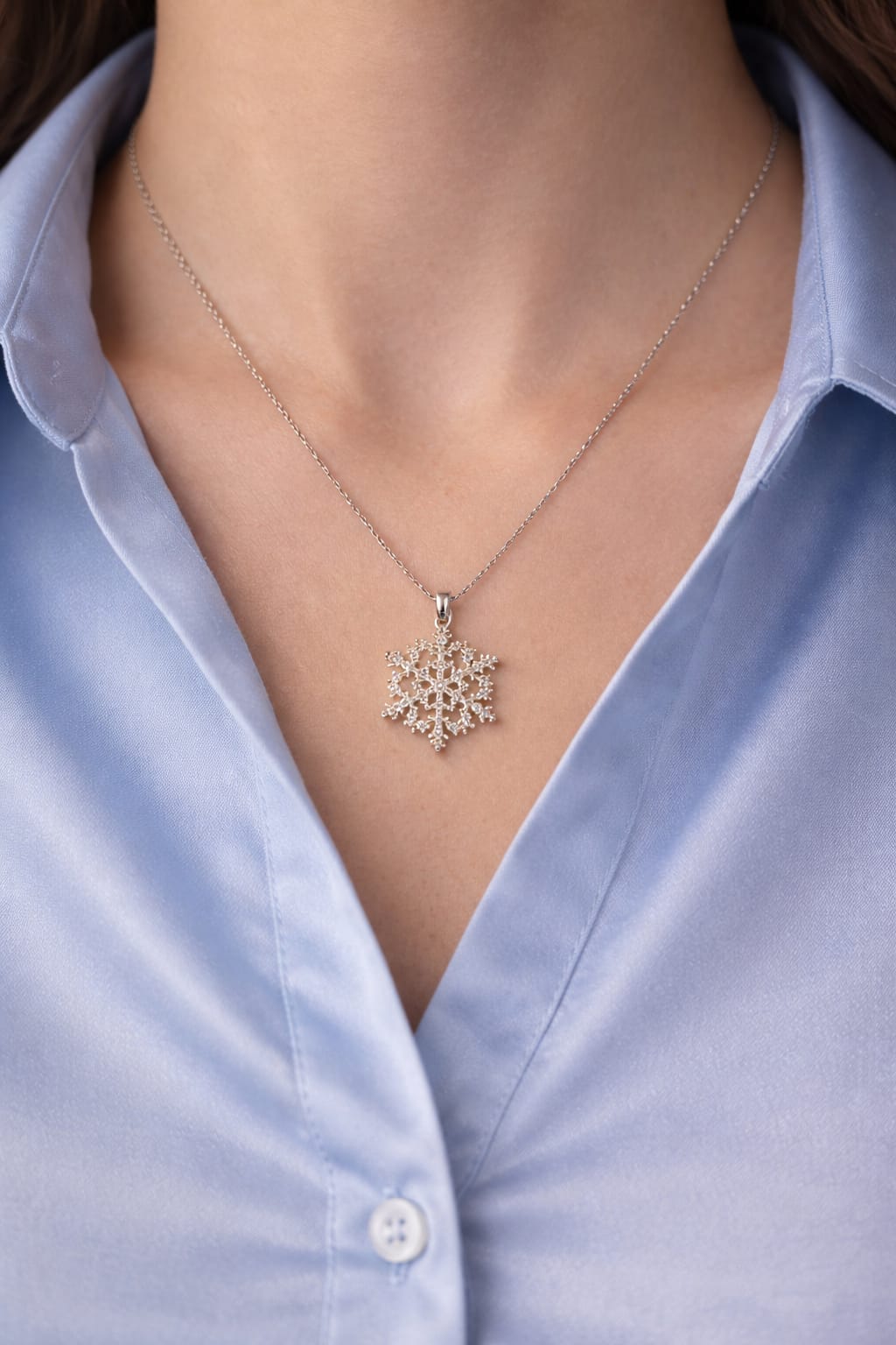 Crystal Snowflake Luxe – 925 Ayar Gümüş